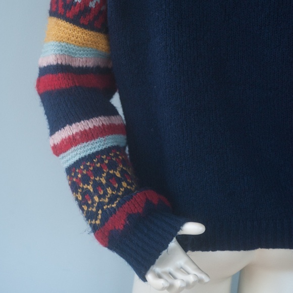 Urban Outfitters Colorful Striped Fair Isle Sweater - Picture 13 of 15